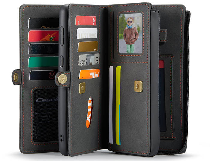 Caseme Samsung Galaxy S21 Ultra Multi Functional Wallet Case Black 9576