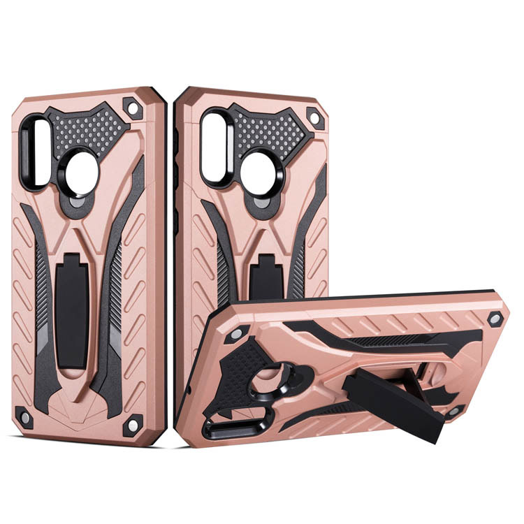 Samsung Galaxy A Hybrid Rugged Shockproof Kickstand Case Rose Gold