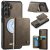 CaseMe Samsung Galaxy S24 FE Detachable Magnetic Wallet Case with RFID Blocking & Wireless Charging - Coffee