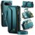 CaseMe Google Pixel 11 Pro XL RFID Wallet Case with Crossbody Strap, Zipper Pocket & Wireless Charging Green