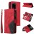 Samsung Galaxy S20 Ultra Zipper Wallet Magnetic Stand Case Red