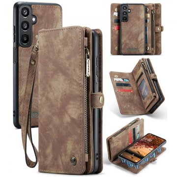 CaseMe Samsung Galaxy A16 5G Wallet Case with Wrist Strap Coffee