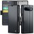CaseMe Google Pixel 11 Pro XL RFID Wallet Case with Magnetic Buckle & Wireless Charging Black