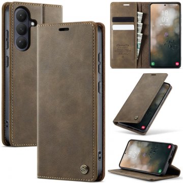 CaseMe Samsung Galaxy S26 Plus Magnetic Wallet Case with RFID Blocking Coffee
