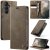CaseMe Samsung Galaxy S26 Plus Magnetic Wallet Case with RFID Blocking Coffee