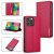 LC.IMEEKE iPhone 16 Pro Max Silm Wallet Kickstand Magnetic Case Red