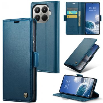 CaseMe Xiaomi 15T Pro Wallet RFID Blocking Magnetic Buckle Case Blue