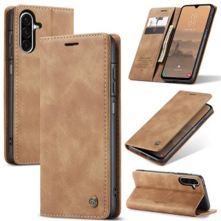 CaseMe Samsung Galaxy A17 Wallet Magnetic Suede Leather Case Brown