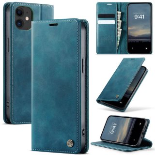 CaseMe iPhone 12 Mini Magnetic Wallet Case with RFID Blocking Blue