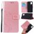 Samsung Galaxy A51 Butterfly Pattern Wallet Magnetic Stand Case Rose Gold