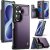 CaseMe Samsung Galaxy Z Fold8 Ultra RFID Blocking Card Holder Case with Kickstand Purple