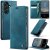 CaseMe Samsung Galaxy A57 Magnetic Wallet Case with RFID Blocking Blue