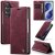 CaseMe Samsung Galaxy Z Fold8 Ultra Magnetic Wallet Case with RFID Blocking Red