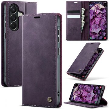 CaseMe Samsung Galaxy A37 Magnetic Wallet Case with RFID Blocking Purple