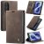 CaseMe Samsung Galaxy Z Fold8 Suede Leather Wallet Case Coffee