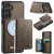 CaseMe Samsung Galaxy S26 Plus Detachable Magnetic Wallet Case with RFID Blocking & Wireless Charging - Coffee