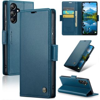 CaseMe Samsung Galaxy A16 5G Wallet RFID Blocking Magnetic Buckle Case Blue