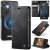 CaseMe Samsung Galaxy S23 FE 2-in-1 Magnetic Wallet Case – Wireless Charging & RFID Blocking Black