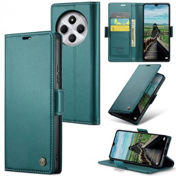 CaseMe Xiaomi 14C Wallet RFID Blocking Magnetic Buckle Case Green