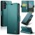 CaseMe Samsung Galaxy S26 Plus Wallet RFID Blocking Magnetic Buckle Case Green