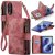 CaseMe Samsung Galaxy Z Fold8 Wallet Case with Zipper Pocket & Wireless Charging Red