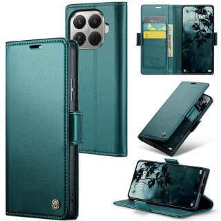CaseMe Xiaomi 15T Pro Wallet RFID Blocking Magnetic Buckle Case Green