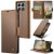 CaseMe Xiaomi 14T Pro Wallet RFID Blocking Magnetic Buckle Case Brown