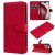 For iPhone 16 Pro Solid Color Wallet Magnetic Kickstand Case Red