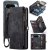 CaseMe Google Pixel 9 Pro XL Wallet Magnetic Case with Wrist Strap Black