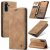CaseMe Samsung Galaxy A17 Wallet Magnetic Suede Leather Case Brown