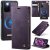 CaseMe Samsung Galaxy S20 Plus 2-in-1 Magnetic Wallet Case – Wireless Charging & RFID Blocking Purple