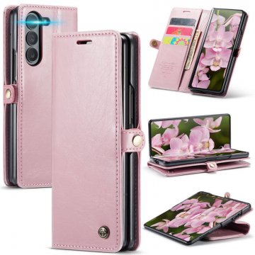 CaseMe Samsung Galaxy Z Fold6 Luxury Wallet Magnetic Case Pink