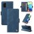 YIKATU Samsung Galaxy A71 5G Skin-touch Wallet Kickstand Case Blue