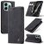 CaseMe Xiaomi Redmi Note 14 Wallet Magnetic Suede Leather Case Black