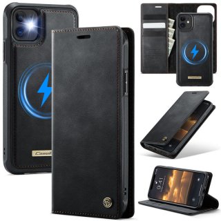 CaseMe iPhone 11 2-in-1 Magnetic Wallet Case – Wireless Charging & RFID Blocking Black