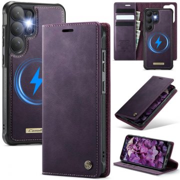 CaseMe Samsung Galaxy S26 Ultra 2-in-1 Magnetic Wallet Case – Wireless Charging & RFID Blocking Purple