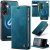 CaseMe Samsung Galaxy A57 2-in-1 Magnetic Wallet Case with RFID Blocking Blue