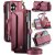 CaseMe Samsung Galaxy Z Fold8 Ultra RFID Wallet Case with Crossbody Strap, Zipper Pocket & Wireless Charging Red