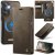 CaseMe Samsung Galaxy S26 2-in-1 Magnetic Wallet Case – Wireless Charging & RFID Blocking Coffee
