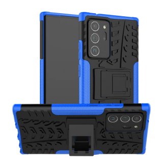 Samsung Galaxy Note 20 Ultra Hybrid Rugged PC + TPU Kickstand Case Blue