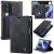 CaseMe Samsung Galaxy Z Fold8 2-in-1 Magnetic Wallet Case – Wireless Charging & RFID Blocking Black