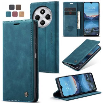 CaseMe Xiaomi 14C Wallet Magnetic Suede Leather Case Blue