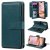 For iPhone 16 Plus Wallet 10 Card Slots Kickstand Leather Case Green