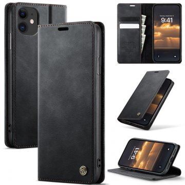 CaseMe iPhone 11 Magnetic Wallet Case with RFID Blocking Black