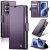 CaseMe Samsung Galaxy Z Fold8 Ultra RFID Wallet Case with Magnetic Buckle & Wireless Charging Purple