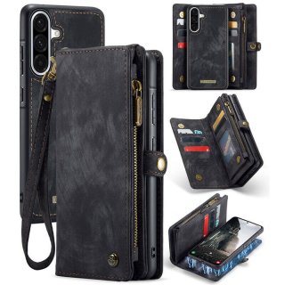 CaseMe Samsung Galaxy A36 5G Wallet Magnetic Case with Wrist Strap Black