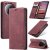 CaseMe Xiaomi 15 Ultra Wallet Magnetic Suede Leather Case Red