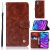 iPhone 12 Pro Max Premium Vintage Wallet Stand Case Coffee