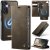 CaseMe Samsung Galaxy A54 5G 2-in-1 Magnetic Wallet Case with RFID Blocking Coffee