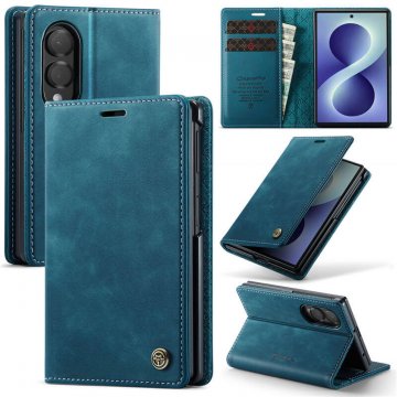 CaseMe Samsung Galaxy Z Fold8 Magnetic Wallet Case with RFID Blocking Blue